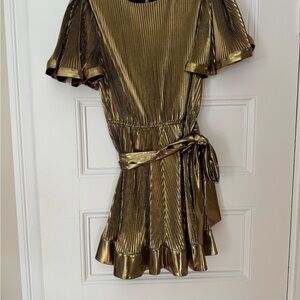 Milly Gold Mini Dress